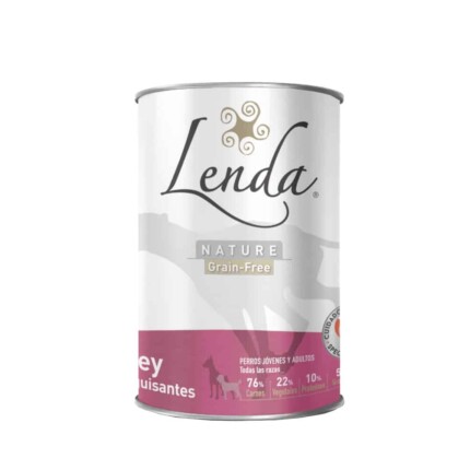 Lenda Grain Free Lata Buey Con Guisantes 400g