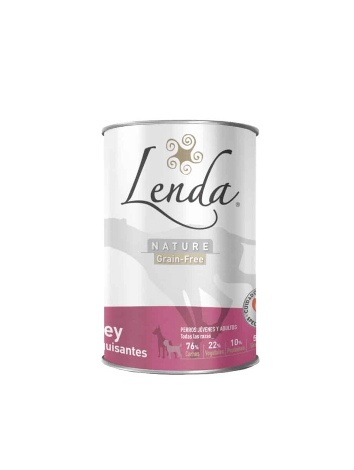 Lenda Grain Free Lata Buey Con Guisantes 400g - Imagen 1