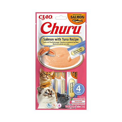 Churu Cat Kitten Salmón con Atún 4 x 14g