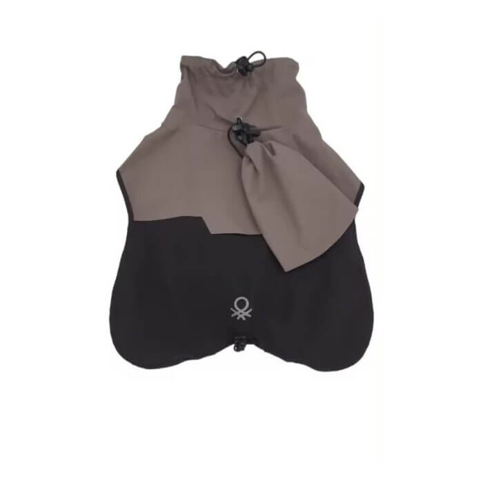 Benetton Chubasquero Impermeable Gris Para Perros - Imagen 1