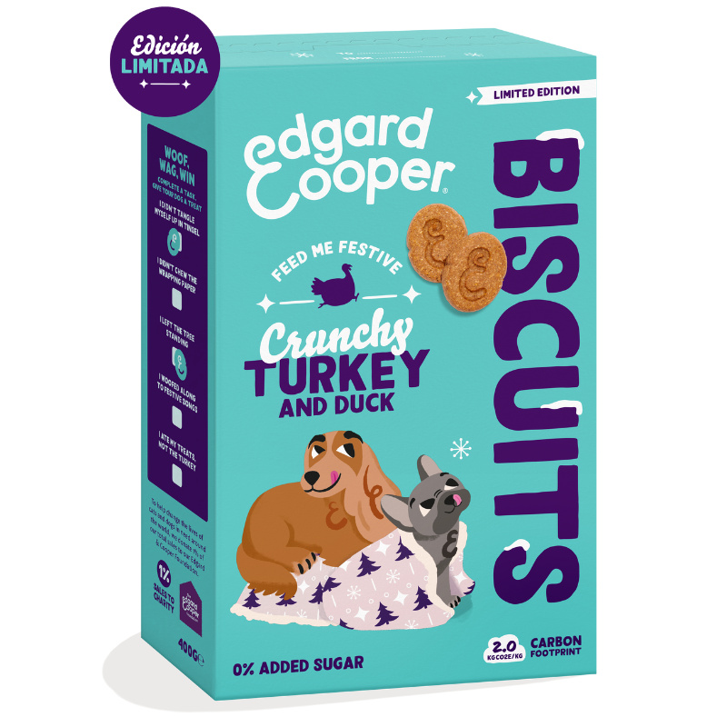Edgard & Cooper Galletas Pollo y Pavo Navidad - Imagen 1