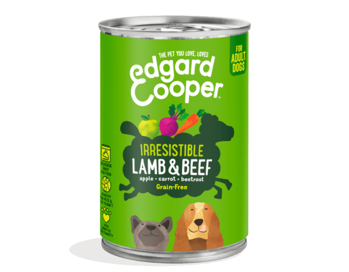 Edgard & Cooper Cordero Y Ternera Lata 400 g Para Perros - Imagen 1