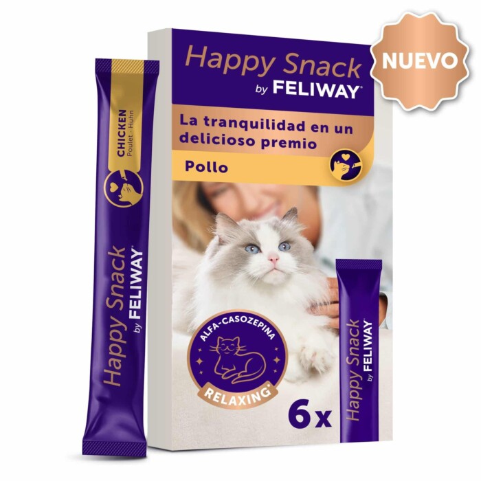 FELIWAY Happy Snack Pollo 6 sobres - Imagen 1