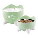 Catit Combo Fuente + Comedero Verde para Gatos