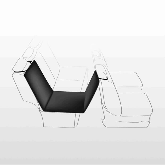 Funda Asiento Coche 0.65 x 1.45 m Negro-Beige - Imagen 1