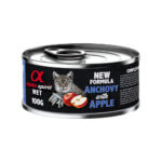 Alpha Spirit Lata Gato Boquerón con Manzana 100gr