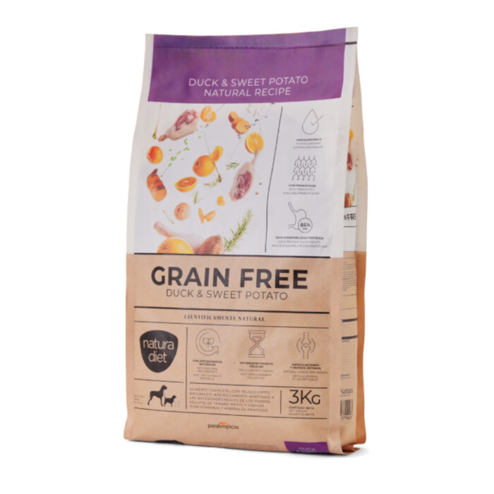Natura Diet GRAIN FREE Duck & Sweet Potato (Pato y Batatas) para perros - Imagen 1