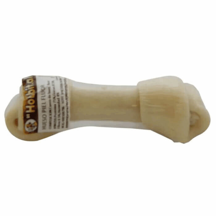 Hueso De Piel De Ternera Con Flúor 14cm - Imagen 1
