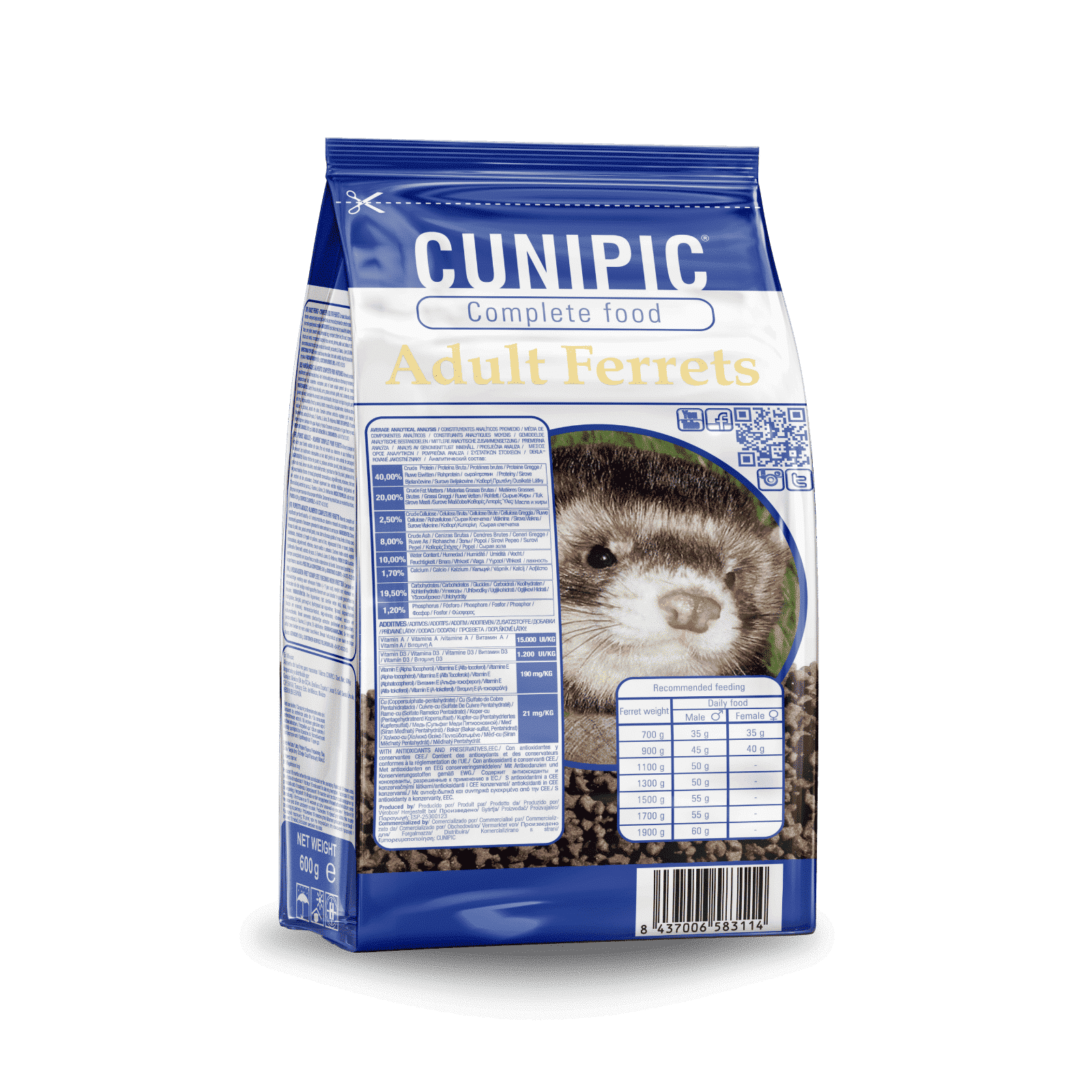 Alimentación Súper Premium para Hurón Adulto Cunipic - Imagen 2