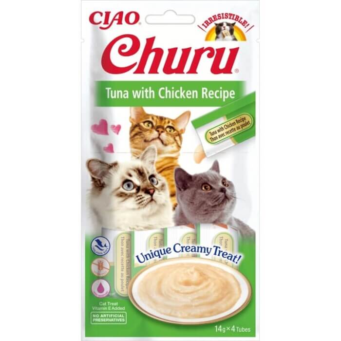 Churu Cat Atún Con Pollo 4 x 14g - Imagen 1