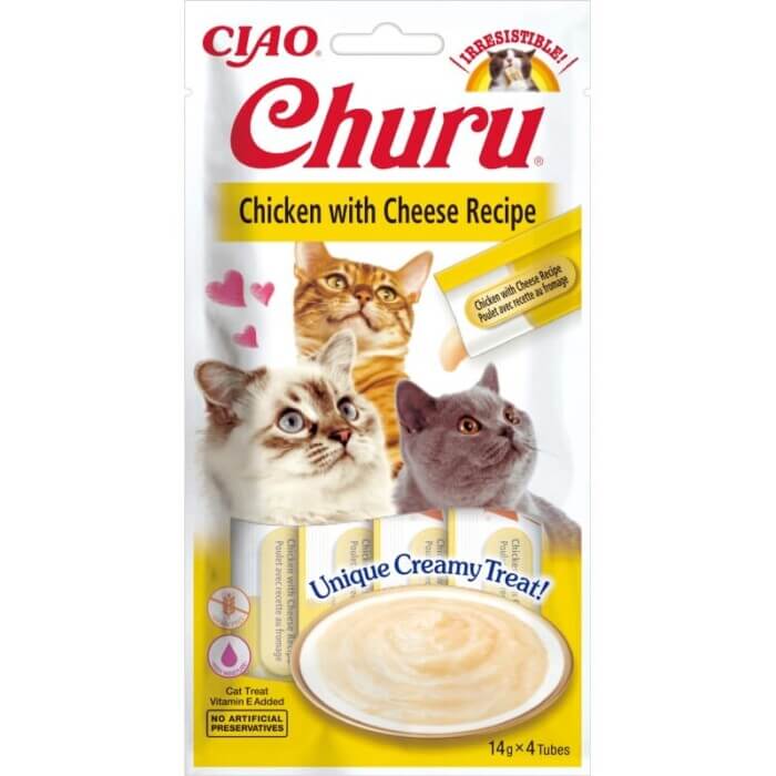 Churu Cat Pollo Con Queso 4 x 14g - Imagen 1