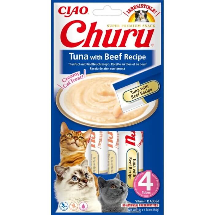 Churu Cat Atún Con Buey 4 x 14g - Imagen 1