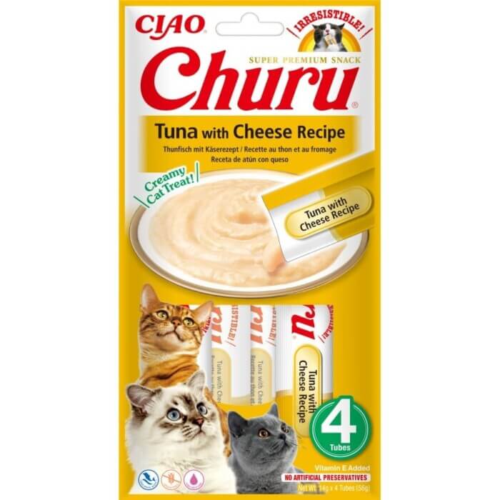 Churu Cat Atún Con Queso 4 x 14g - Imagen 1