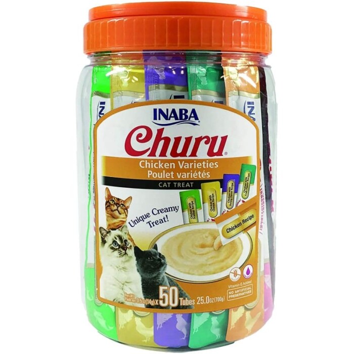 Churu Cat Variedades De Pollo 50 x 14g - Imagen 1