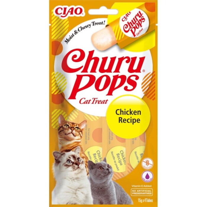 Churu Cat Pops Pollo 4 x 15g - Imagen 1