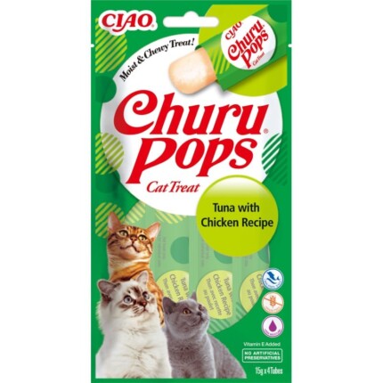 Churu Cat Pops Atún Con Pollo 4 x 15g