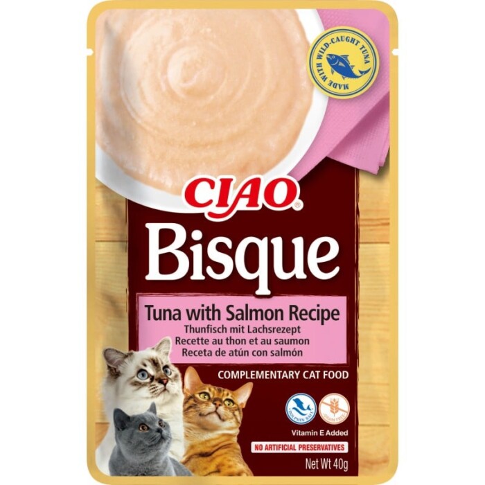 Churu Cat Chicken Bisque Atún Con Salmón 40g - Imagen 1