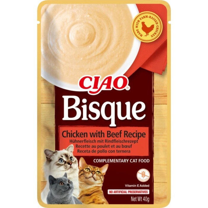 Churu Cat Chicken Bisque Pollo Con Buey 40g - Imagen 1