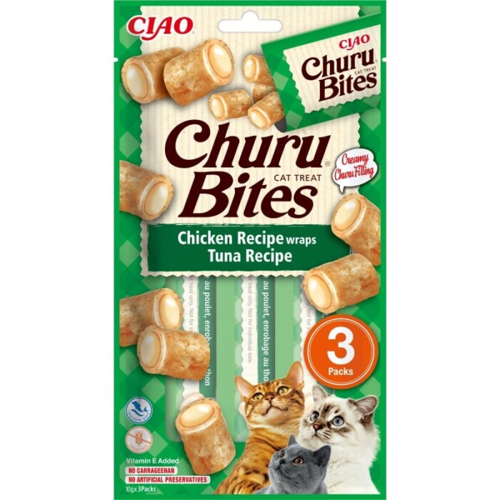 Churu Cat Bites Atún 3 x 10g - Imagen 1