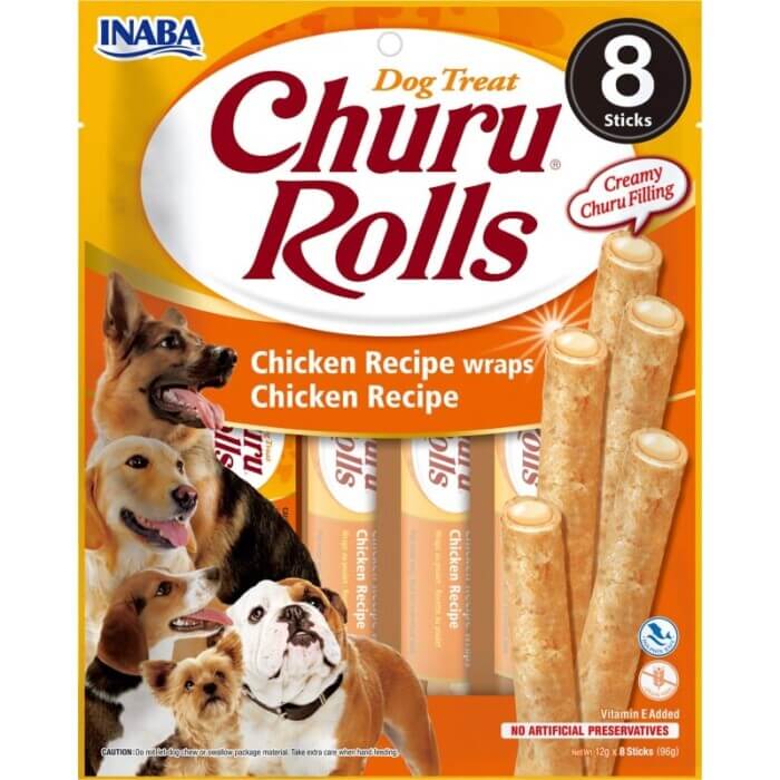 Churu Dog Rolls Pollo 8 x 12g - Imagen 1
