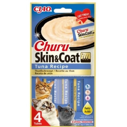 Churu Cat Skin And Coat Atún 4 x 15g