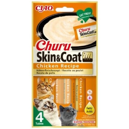 Churu Cat Skin And Coat Pollo 4 x 15g