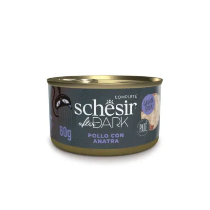 Schesir After Dark lata Gato Paté Pollo con Pato 80gr
