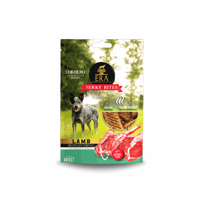 Snack ERA Jerky de Cordero enriquecido con Probióticos para Perro - Imagen 1