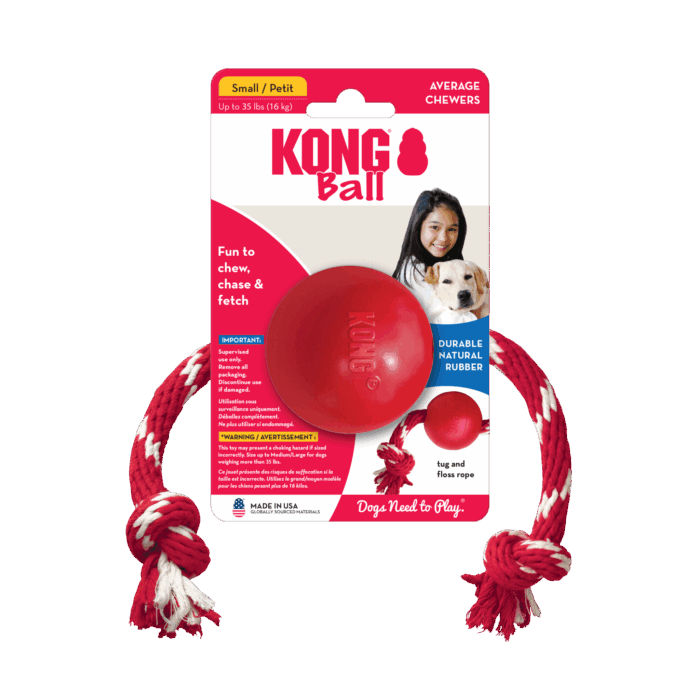 Kong Ball Con Cuerda | Para Perro - Imagen 1
