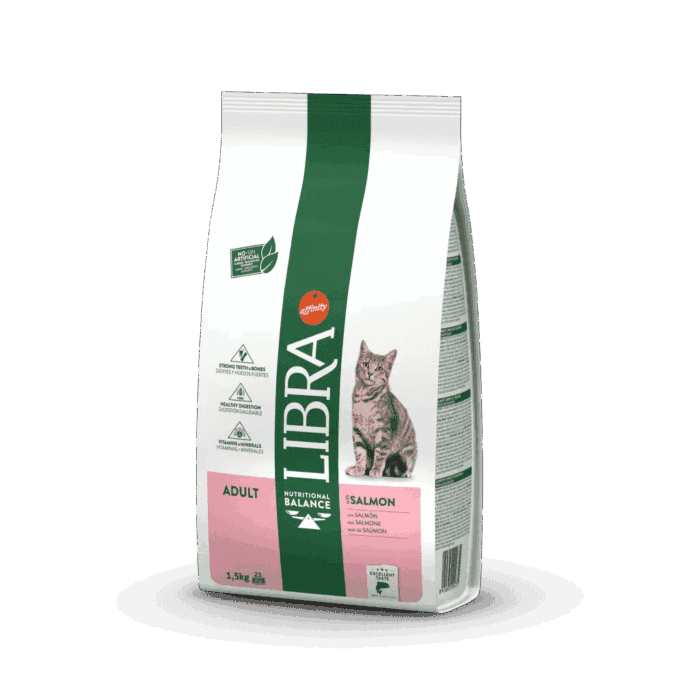 Libra Adult Con Salmón Para Gatos - Imagen 1