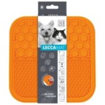 Lecca Mat Alfombrilla de Lamido Naranja Perro y Gato
