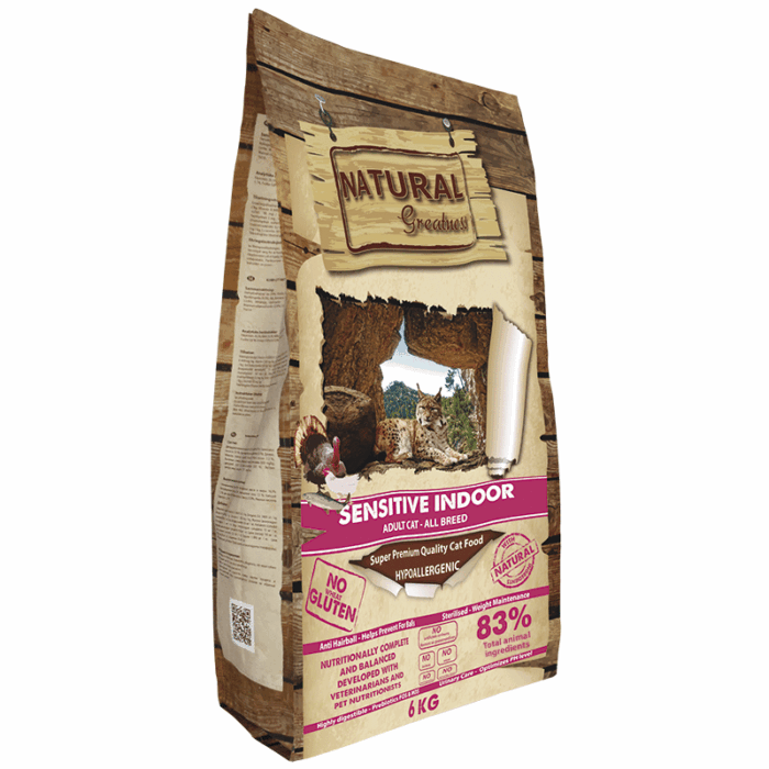 Natural Greatness Sensitive Indoor Para Gatos - Imagen 1
