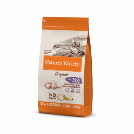Nature's Variety Original No Grain Sterilized Pavo Para Gatos