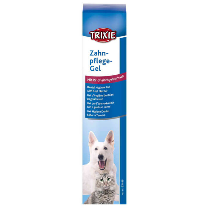 Trixie Gel Higiene Dental sabor Ternera, Perro/Gato, 100 g - Imagen 1