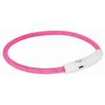 Trixie Aro Con Luz Flash USB Rosa