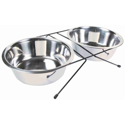 Set Comederos Acero Inox
