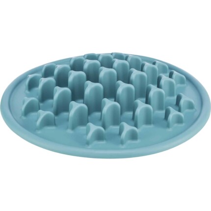 TRIXIE Mantel para Alimento Antivoracidad Slow Feeding Pilares Azul