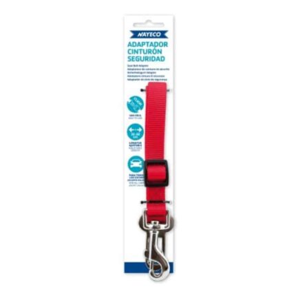 Adaptador cinturón de seguridad para el coche Rojo