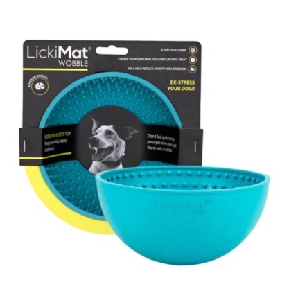 Lickimat Perro Wobble Turquesa