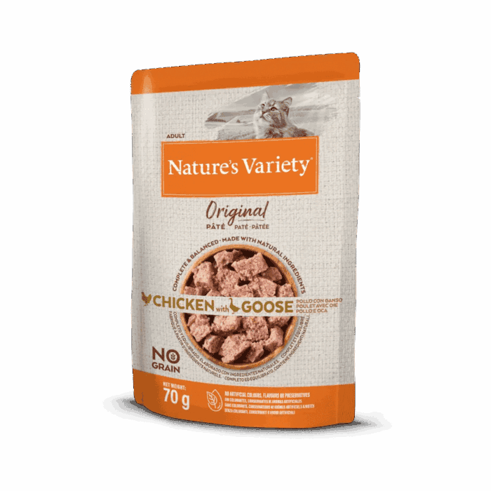 Nature's Variety Húmedo Gato Paté Pollo Ganso 70gr - Imagen 1