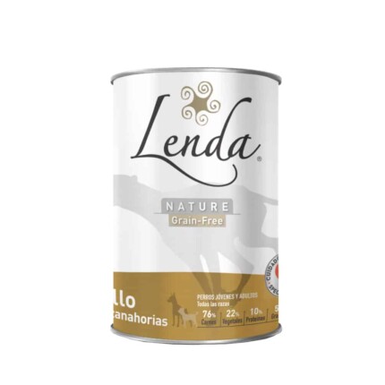 Lenda Grain Free Lata Pollo Con Zanahorias 400g