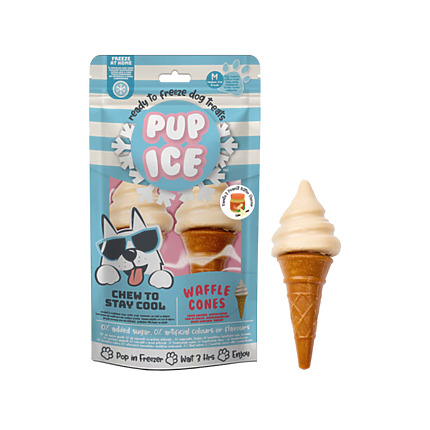 Pup Ice Cucurucho de Vainilla y Cacahuete 110g