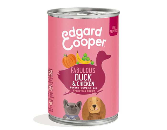 Edgard & Cooper Pato Y Pollo Lata 400 g Para Perros - Imagen 1