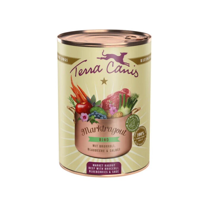 Terra Canis Ragout Buey y Brocoli 385g - Imagen 1