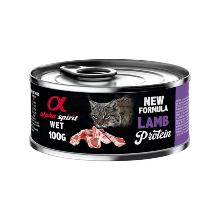 Alpha Spirit Lata Gato Cordero 100gr - Imagen 1
