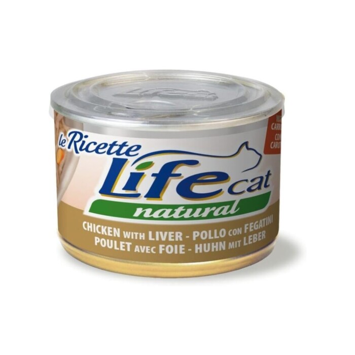 Life Lata Cat Pollo/Higado/Zanahoria 150 Gr - Imagen 1