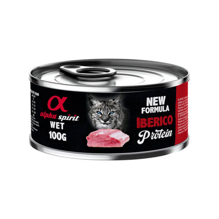 Alpha Spirit Lata Gato Cerdo 100gr - Imagen 1
