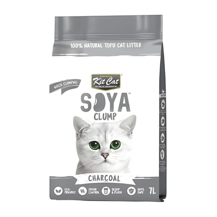 Kit Cat Arena Eco SoyaClump-Charcoal 7L - Imagen 1