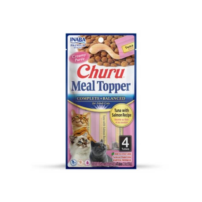 Churu Cat Meal Topper Atún y Salmón 4X14 gr - Imagen 1