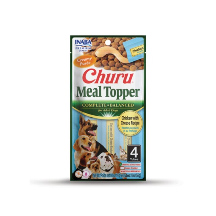Churu Dog Meal Topper Pollo y Queso 4X14 - Imagen 1